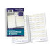 Vehicle Mileage/Expense Journal,w/Pockets, 8-1/2"x5-1/2", 64 Page, White