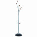 Festival Coat Tree with Umbrella Holder, Five Knobs, Metal/Wood