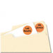 Self-Adhesive Removable Labels, 3/4in dia, Orange Neon, 1008/Pack                                                            