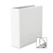 EZD Nonstick View Binder, 3" Capacity, 8-1/2"x11", White