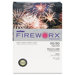 Fireworx Colored Paper, 20 lbs., 11 x 17, Bottle Rocket Blue, 500/Ream
