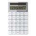 12-Digit Calculator, Solar PoWhiter, 3-7/8"x6-1/8"x1/2", White