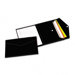 Polypropylene Four-Pocket Flap Close Organizer, Three File Dividers, Black                                                   