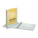 EconomyValue ClearVue Round-Ring Binders, Non-locking, 1" Capacity, White