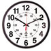 Quartz 12-24 Hour Wall Clock, 12-3/4in, Black, 1 AA Battery