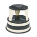 Original Kik-Step Steel Step Stool, 15-5/8 dia. x 14h, 500lb Capacity, Beige                                                 