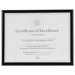 Value U-Channel Document Frame with Certificates, 8-1/2 x 11, Black                                                          