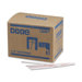Stir Sticks, Plastic, 5-1/2", 1000 per Box, White w/ Red Stripes