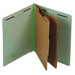 Extra-Hvy Pressboard Classification Folders, Letter, Six-Section, 10/Box