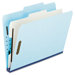 Pressboard Classification Folder, 2/5-Tab, Letter, Six-Section, 10/Box