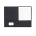 Twin-Pocket Folder, 2-Pockets, Legal, 150 Sheet Capacity, Black or Blue