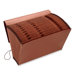 Expanding File, w/ Elastic Closure,21-Pockets,A-Z,Legal,Red
