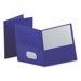 Twin Pocket Portfolio,w/o Fasteners, 11"x8-1/2",25/BX,RBE