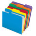 1/3 Cut Recy. Reinforced-Top File Folders, 1/3 AST Tab Cut, 100/BX, Assorted