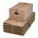 FastFold Tie Close Box, Letter, 15 x 24 x 10, Kraft/Blue, 12/Carton                                                          