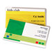 Laminated Business Pouches,Glossy,2-1/4"x3-3/4",7mil,100/PK