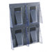 Multi-Pocket Wall-Mount Literature Systems, 18-1/4W X 2-7/8D X 23-1/2H