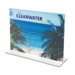 Stand-Up Double-Sided Sign Holder, Plastic, 11 x 8-1/2