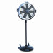 20" Three-Speed CVT Performance Pedestal Fan, Metal/Plastic, Black                                                           
