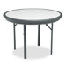 Indestructable Resin Folding Table, 42" Dia. X 29H