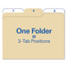 Findit File Folders, 1/3 Cut, 11 Point Stock, Letter, Manila, 80/Pack                                                        