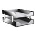 Stacking Supports, Aluminum, 4/ST, Black/Acrylic