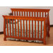 Carrara Fixed Side Convertible Crib in Cognac