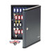 Locking 60-Key Cabinet, 11 3/4w x 2 3/8d x 14 3/4h, Charcoal Gray