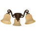 Chaparral Two Light Branched Ceiling Fan Light Kit