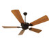 DC Epic 70" Ceiling Fan with Premier Hand-Scraped Teak Blades in Oiled Bronze