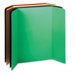 Tri-Fold Presentation Boards, 48 x 36, Assorted Colors, Four Boards