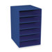 6-Shelf Organizer, 13-1/2"x12"x17-3/4", Blue
