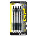 Gel Pen,Retractable,Refillable,Extra-Fine,4/PK,Black