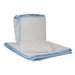 Tadpoles White Eyelet Cradle Set in Blue Trim