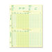 National Payroll Sheet, 1 Year, 10-7/8"x8-1/2", 100 Sheets