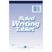 Writing Tablet, 6"x9", 100 Sheets, Wide, White