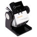 Wood Tones Open Rotary Business Card File Holds 400 2-5/8 x 4 Cards, Black                                                   