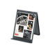 Nestable Wire Mesh Freestanding Desktop Copyholder, Stainless Steel, Black                                                   