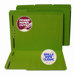Water/Paper Cut-Resistant Folders, 2 Fastener, 1/3 Cut, Top Tab, Ltr, GN, 50/Bx                                              