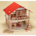 Wood Doll House with Furniture