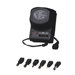 Universal AC/DC Adapter, 6V, 3"x2"x4", Black