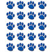Blue Paw Prints Stickers 120 Stks