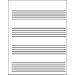 Wipe-off Chart Music Staff Paper