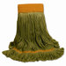 EcoMop Looped-End Mop Head, Recycled Fibers, Large Size, Green                                                               