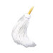Deck Mop with Wooden Handle and Cotton Rayon Head