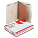 Pressboard Classification Folder, Letter, Four-Section, 10/Box
