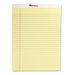 Perforated Edge Writing Pad, Legal/Margin Rule, 50 Sheets, 12-Pack, Canary