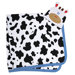 Mooo! Swaddle Blanket and Cap Set in White