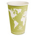 World Art Renewable Resource Compostable Hot Cups, 16 Oz, 1000/Carton