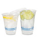 Bluestripe Recycled Content Cold Drink Cups, 16 Oz, 50/Pack